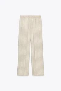 STRIPED STRAIGHT LEG PANTS