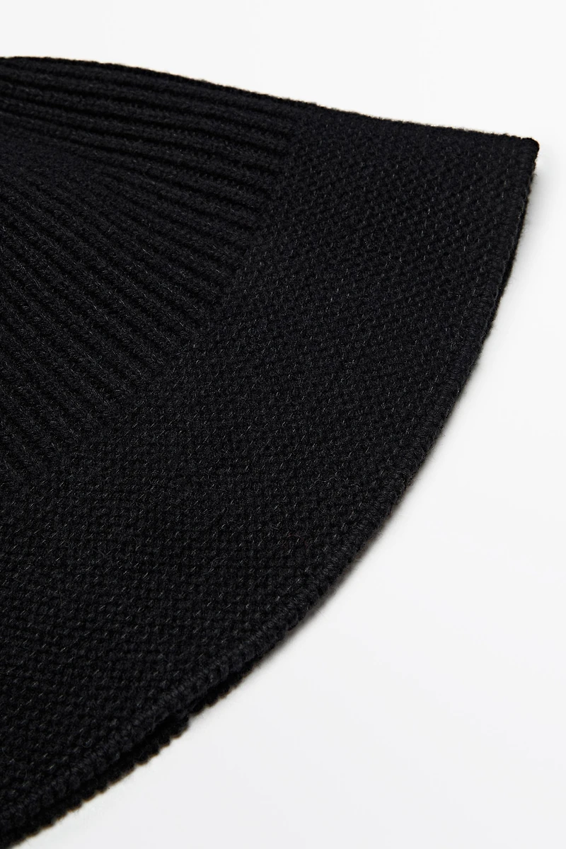 Wool blend bucket hat