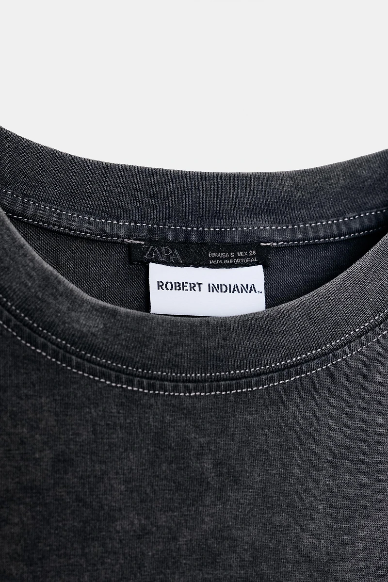 T-SHIRT LAVÉ À MANCHES LONGUES