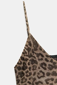 ROBE EN TULLE À IMPRIMÉ ANIMALIER