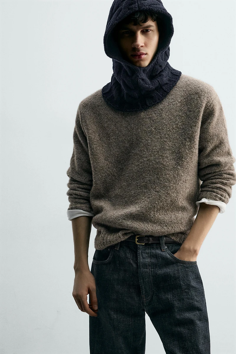 100% WOOL BRAID BALACLAVA