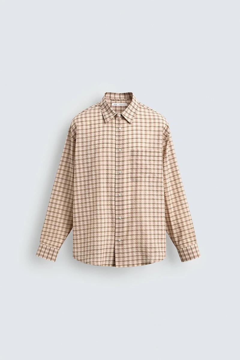 CHEMISE STRUCTURE À CARREAUX