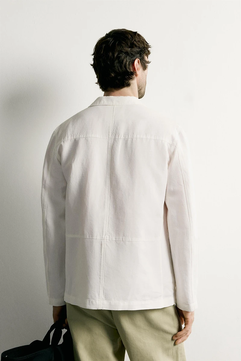 REGULAR FIT POCKET OVERSHIRT