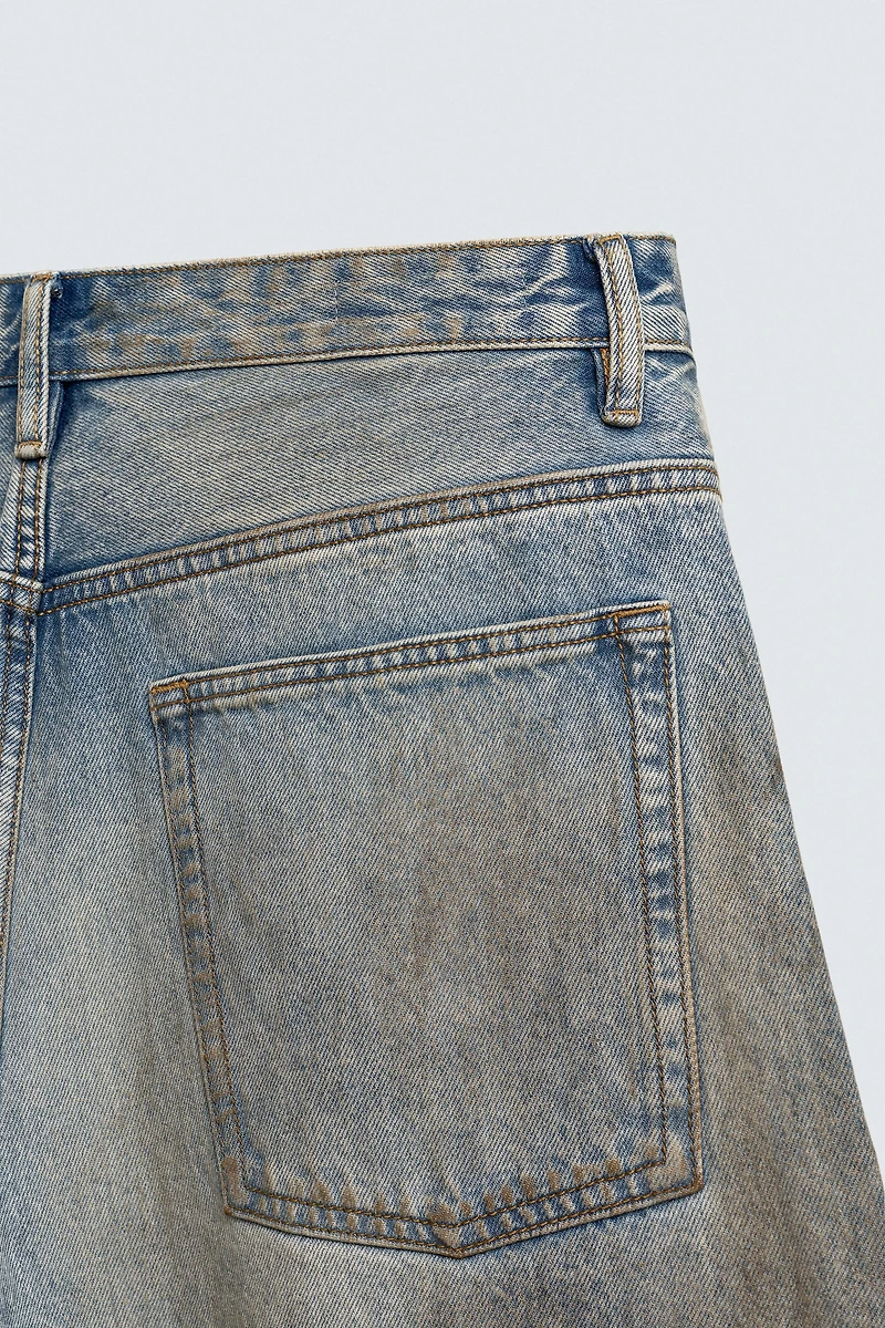 VINTAGE EFFECT BAGGY FIT JEANS