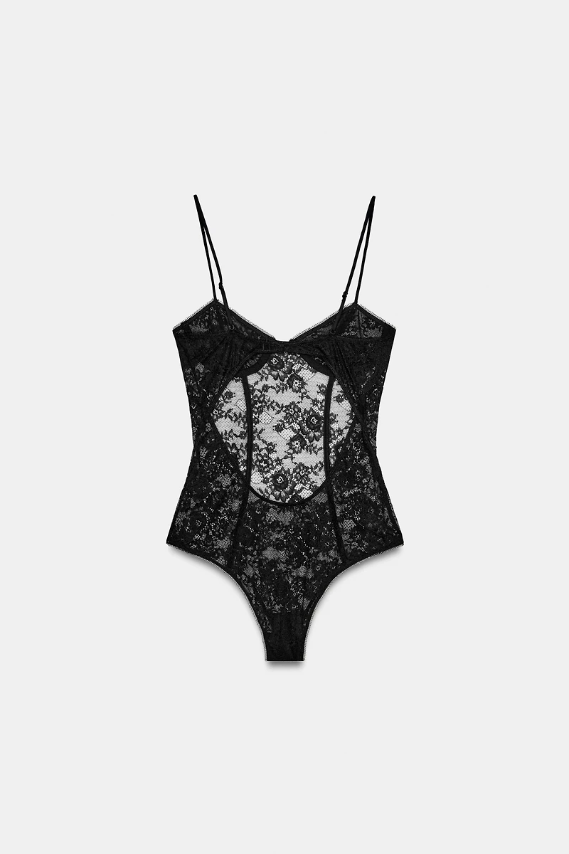 LACE OPEN-BACK BODYSUIT