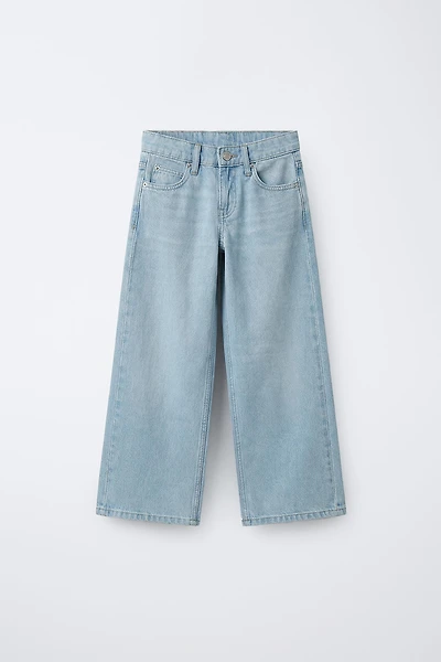ANIMAL PATCH WIDE LEG JEANS