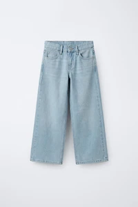 ANIMAL PATCH WIDE LEG JEANS