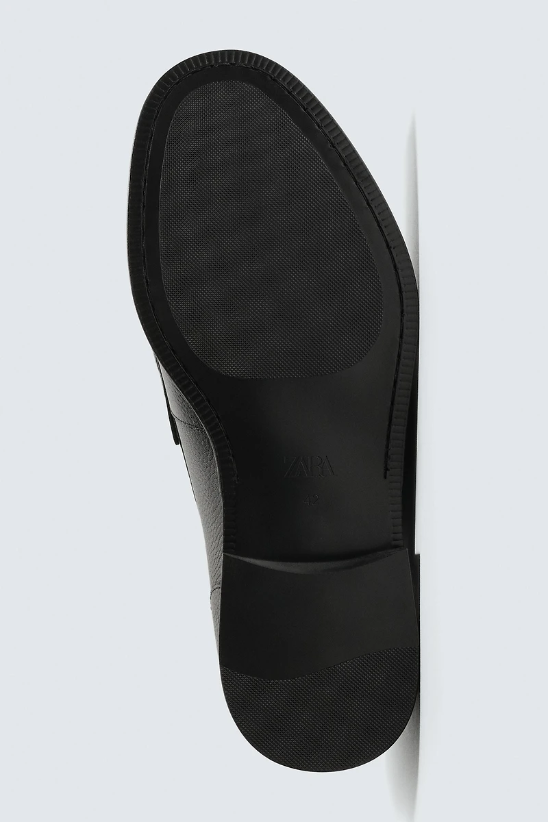 LEATHER PENNY LOAFERS