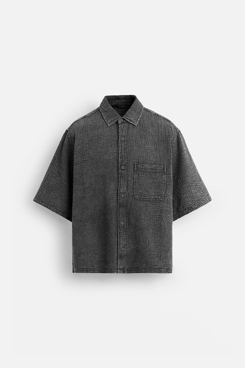 WASHED TEXTURE SHIRT