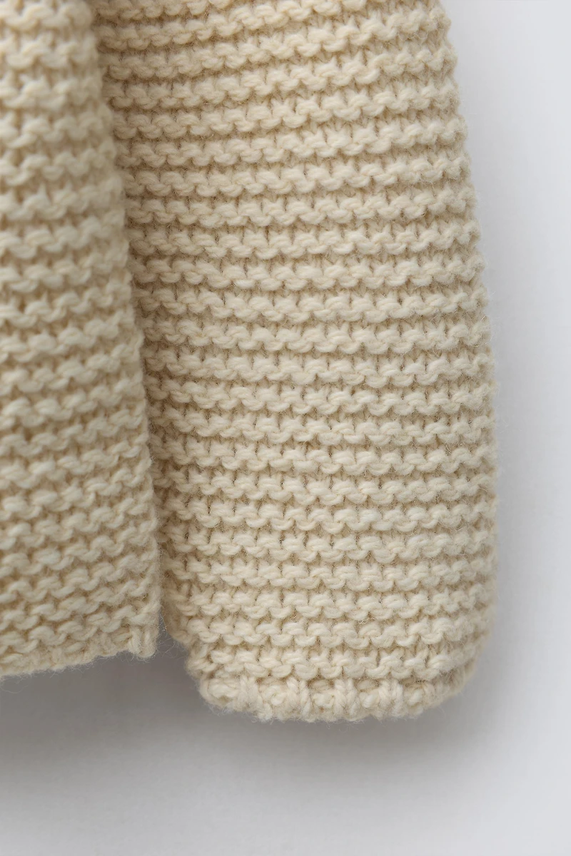 GILET EN GROSSE MAILLE