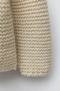 GILET EN GROSSE MAILLE