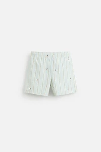 EMBROIDERED MID-LENGTH SWIMSUIT