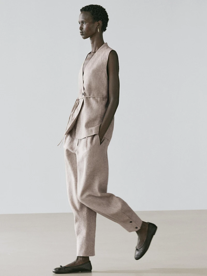 Double-breasted suit waistcoat