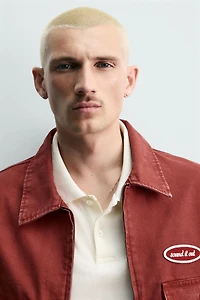CROPPED FIT PATCH JACKET