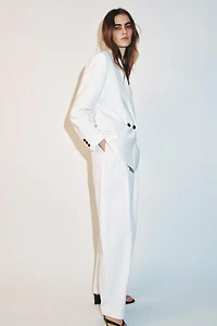 OVERSIZED DOUBLE BREASTED BLAZER WITH SHOULDER PADS