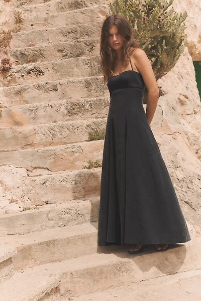 POLKA DOT MIDI DRESS