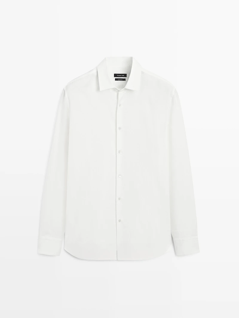 Chemise en coton mélangé regular fit - LIMITED