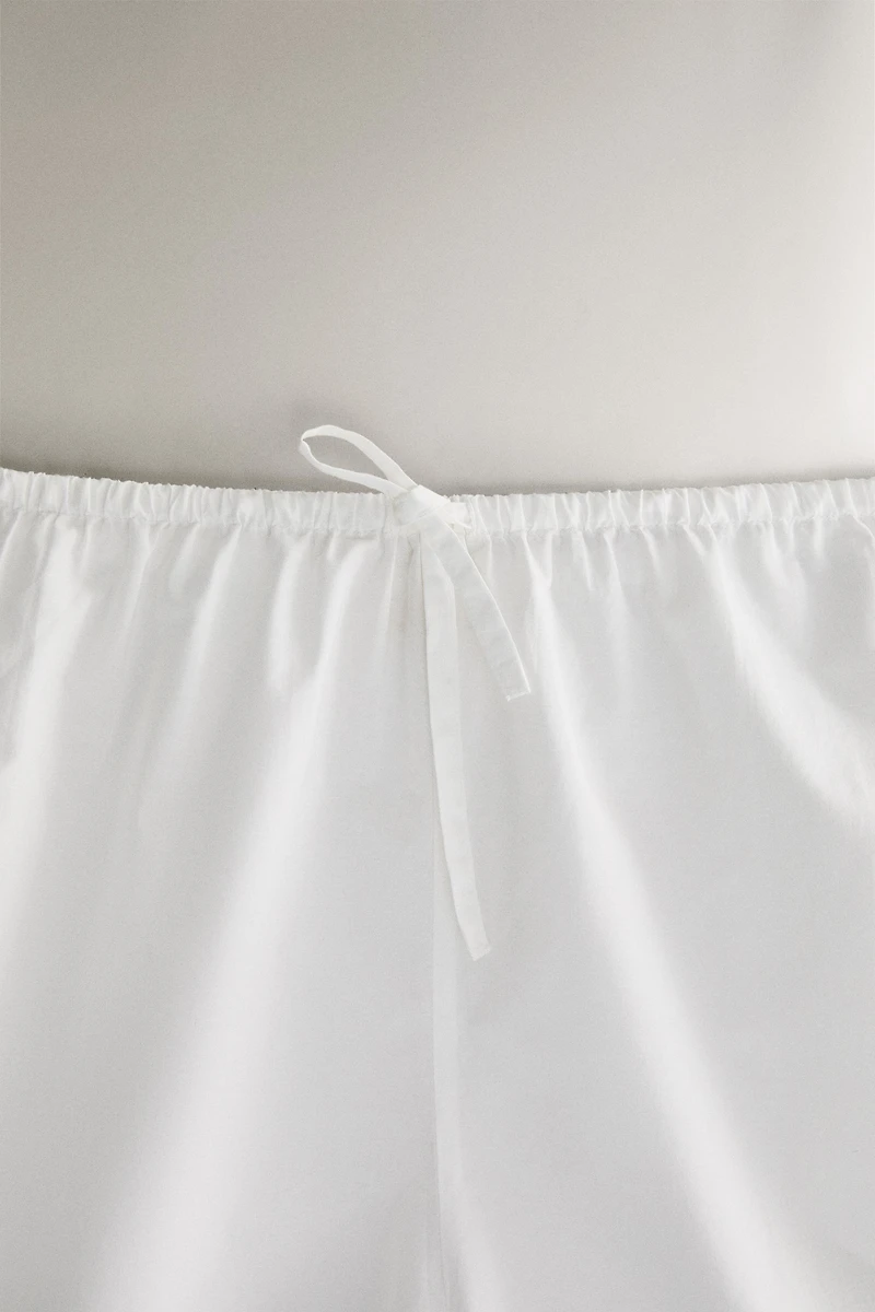 SHORT COTON BRODERIES