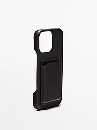 Coque iPhone Pro Max en cuir nappa