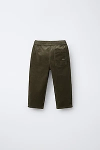 LINED FINE-WALED CORDUROY PANTS
