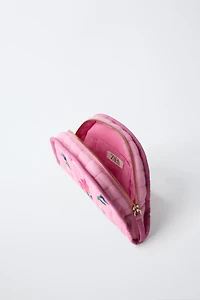 EMBROIDERED FLORAL TOILETRY BAG