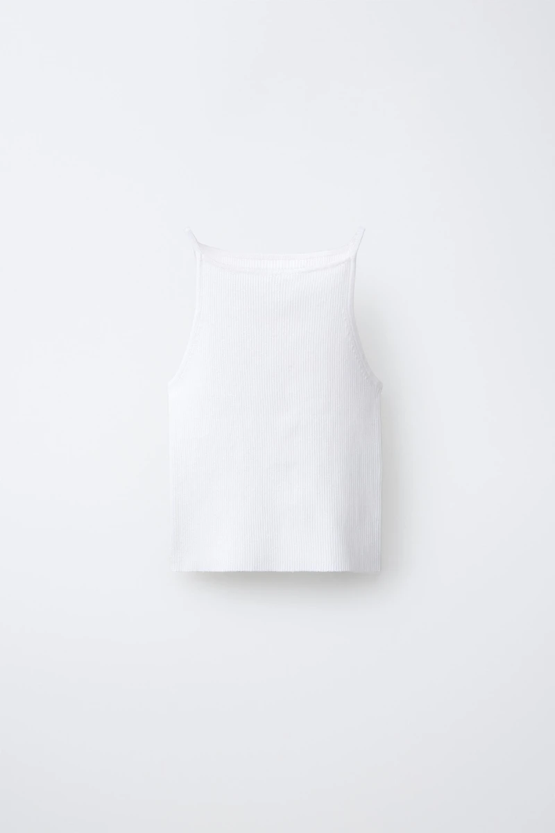 TOP EN MAILLE CANNELÉE