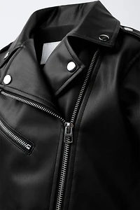 FAUX LEATHER JACKET