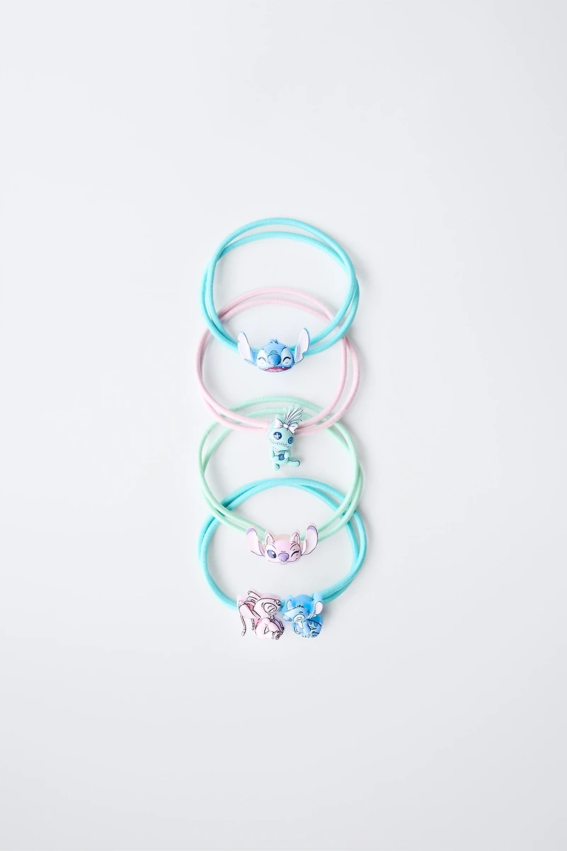 LOT DE QUATRE ÉLASTIQUES LILO & STITCH © DISNEY