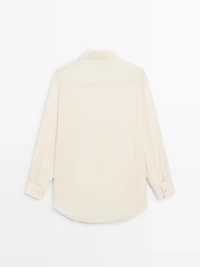 Flowing satin oversize shirt - LIMITED