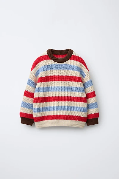 STRIPED KNIT JUMPER