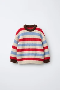 STRIPED KNIT JUMPER
