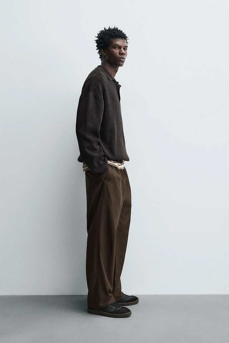 POLO EN MAILLE DÉLAVÉ