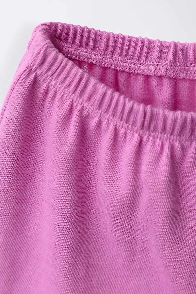 PLAIN T-SHIRT AND BLOOMER SET