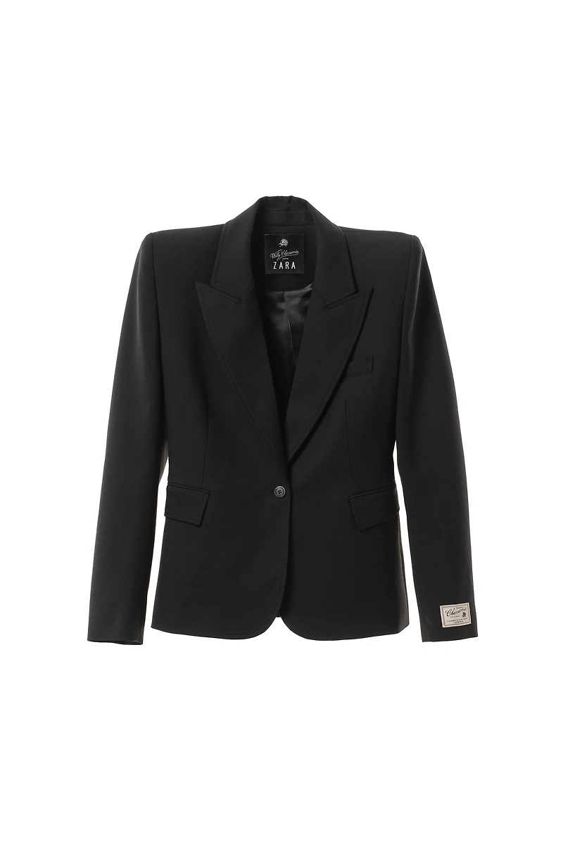 FITTED BLAZER WITH WOOL SHOULDER PADS WILLY CHAVARRIA X ZARA