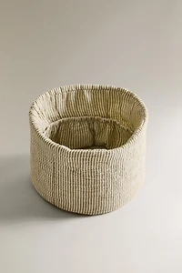 ROUND STRIPED MUSLIN BABY ORGANIZER