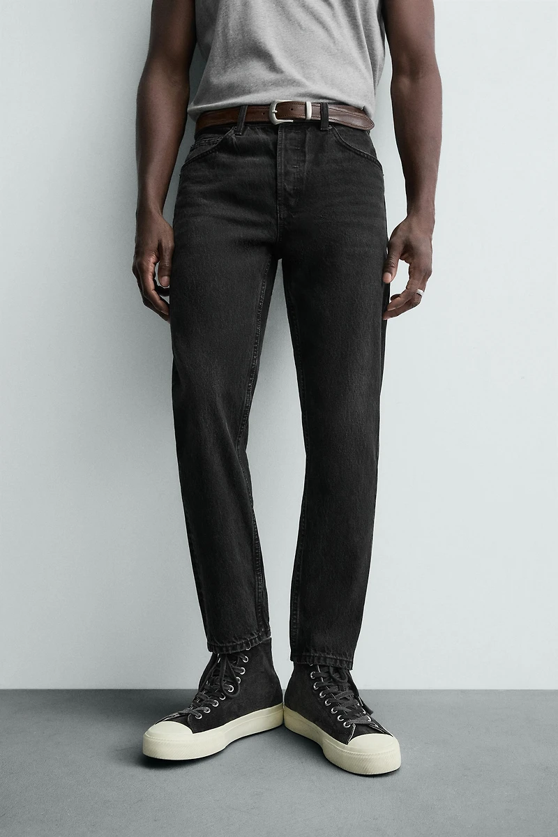 SLIM CROPPED FIT JEANS