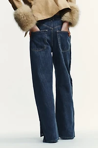 JEAN TRF BAGGY TAILLE NORMALE À BOUTONS