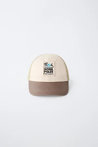 EMBROIDERED PATCH MESH CAP