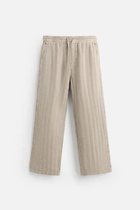 JACQUARD RELAXED FIT PANTS