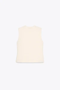 TEXTURED KNIT VEST