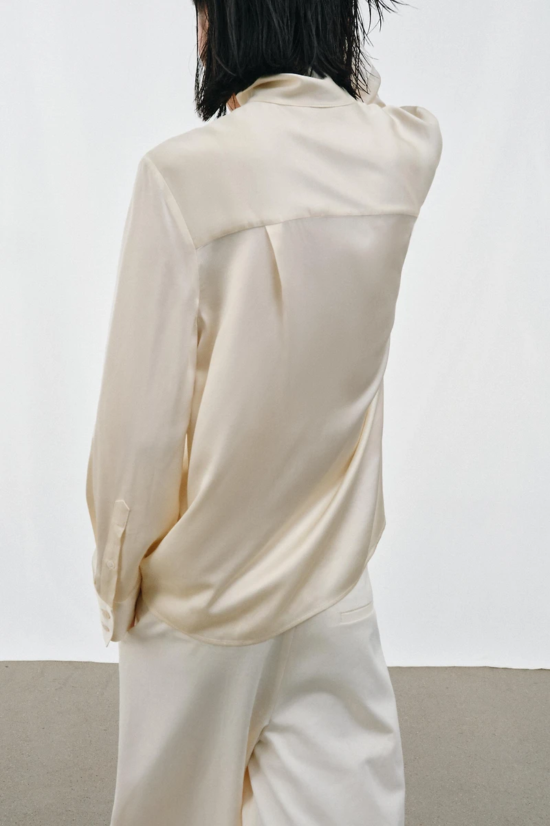 CHEMISE FLUIDE SATINÉE ZW COLLECTION