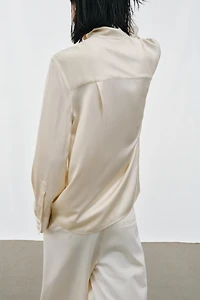 CHEMISE FLUIDE SATINÉE ZW COLLECTION