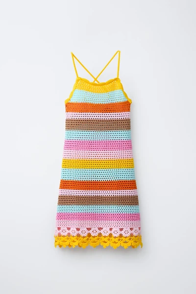 CROCHET KNIT DRESS