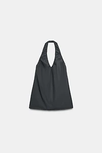 MINI HALTER RUCHED DRESS