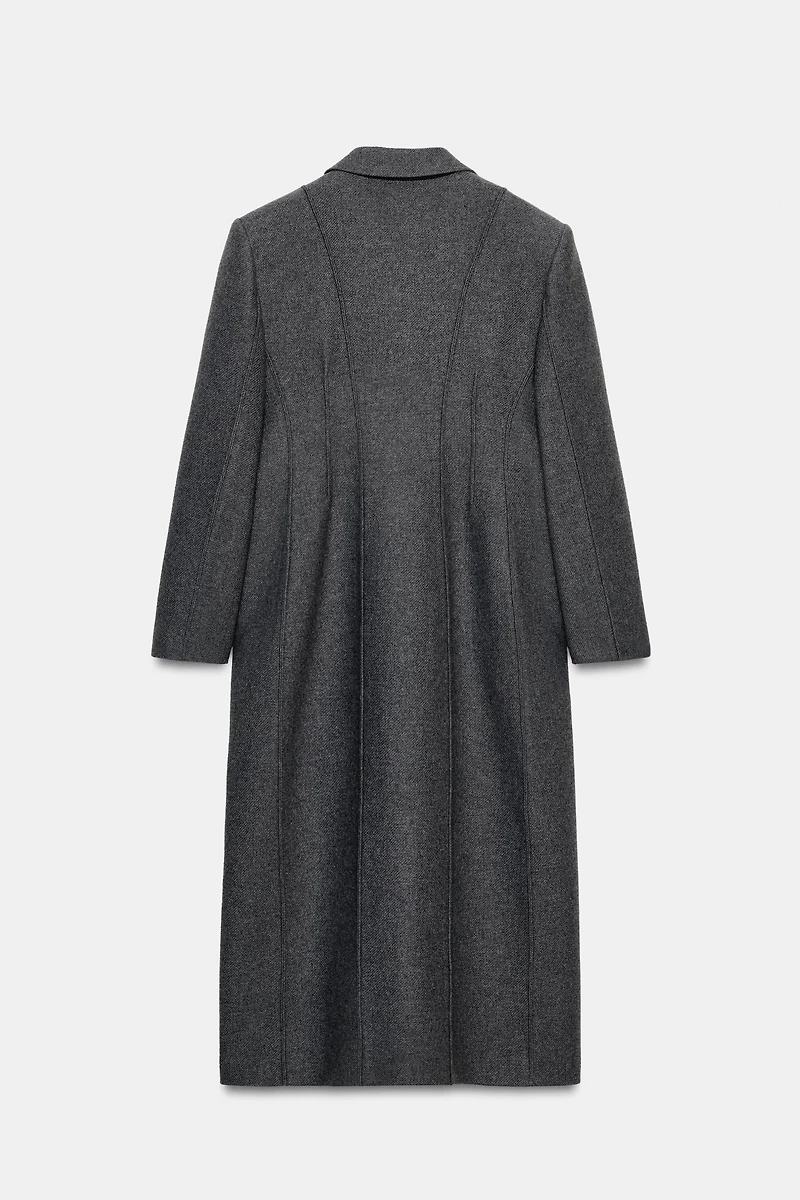 FITTED COAT WITH MANTECO WOOL ZW COLLECTION LIMITED EDITION