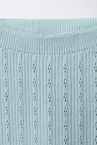 POINTELLE KNIT LEGGINGS