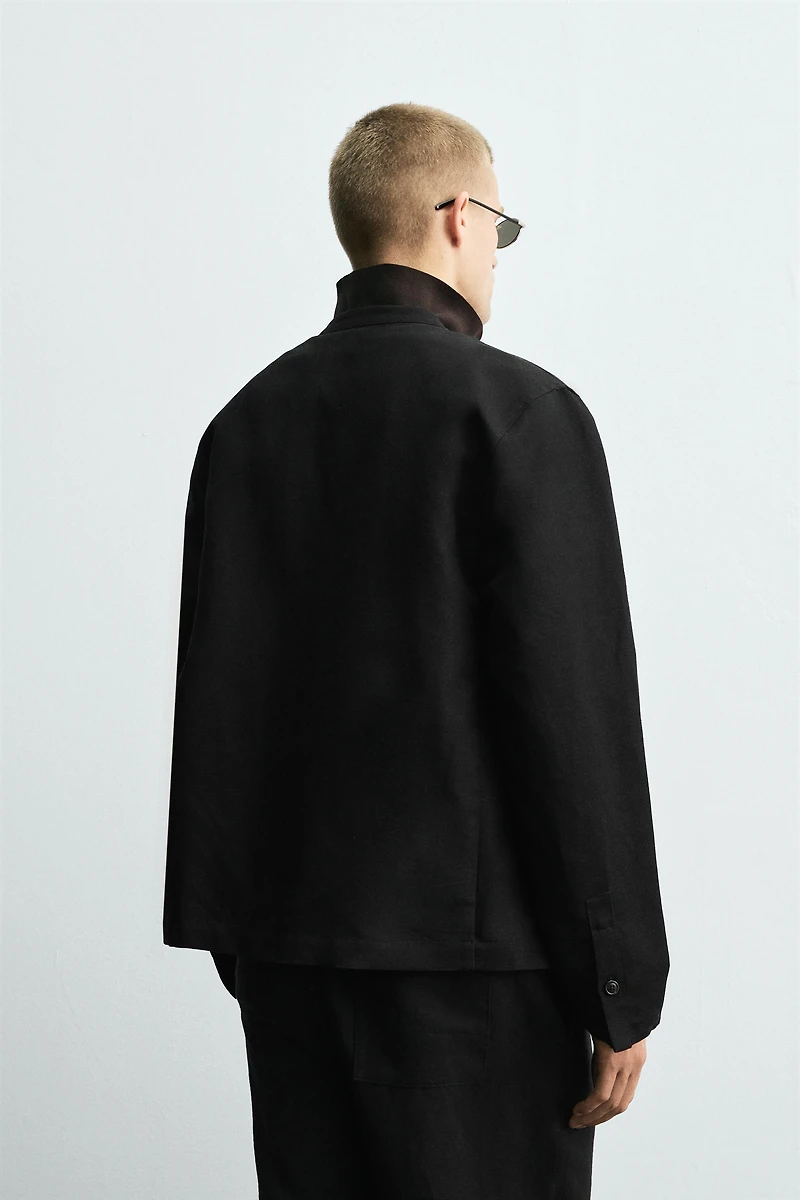 COTTON-LINEN SUIT BLAZER