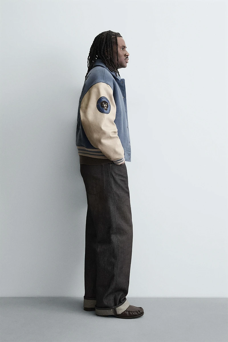 PATCHED QUILTED BOMBER JACKET