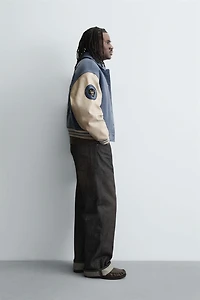 PATCHED QUILTED BOMBER JACKET