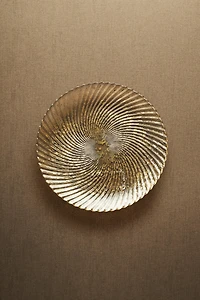 CHRISTMAS SHINY GLASS DESSERT PLATE